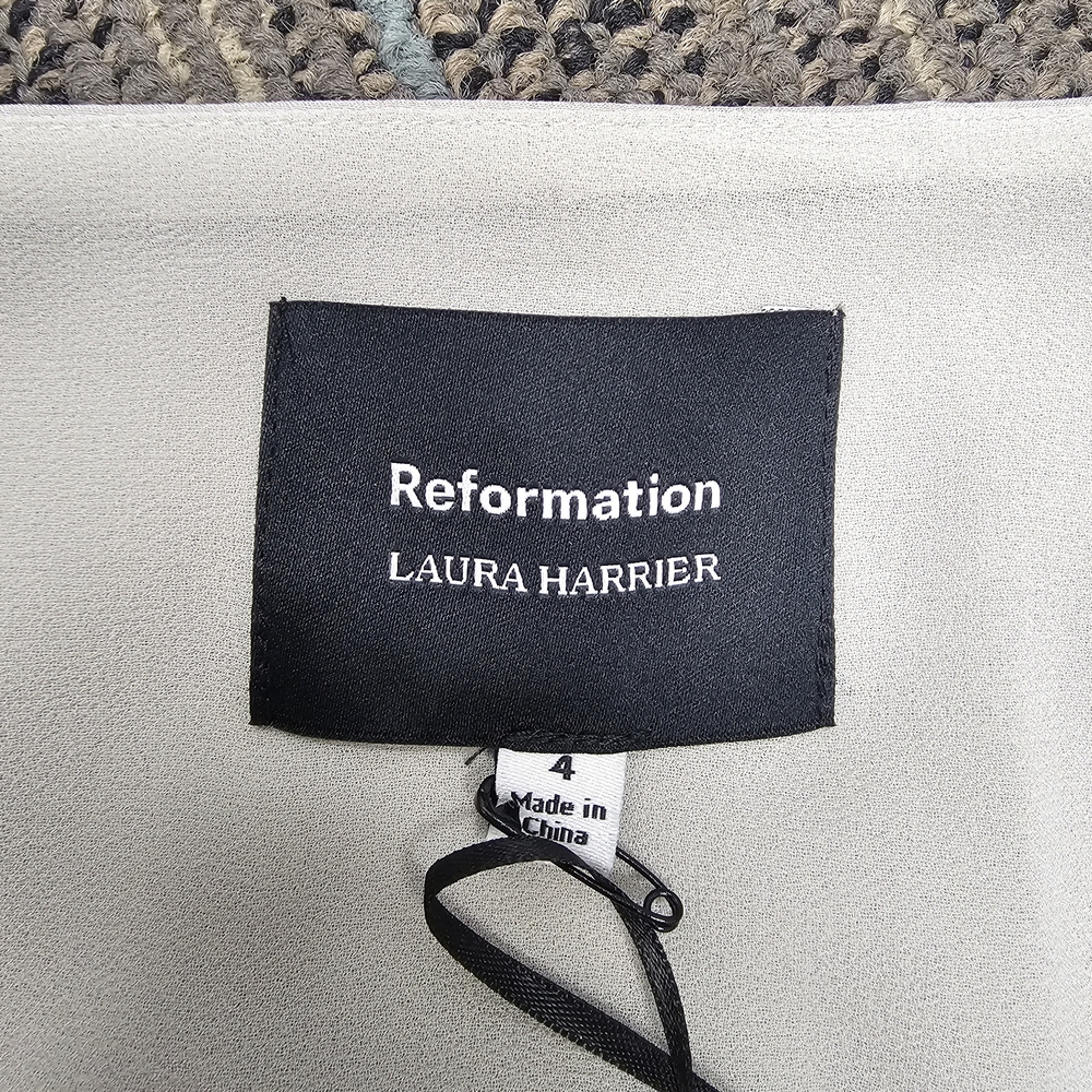 Reformation Silver Mini Pencil Skirt Cocktail - Picture 4 of 11